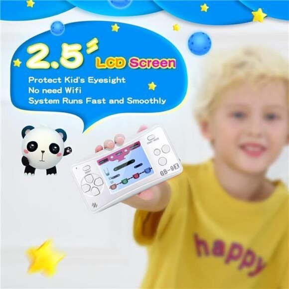 Kids Handheld 168 Built In Games Console Children Ages 4-12 Retro Classic GRAY - Picture 4 of 4